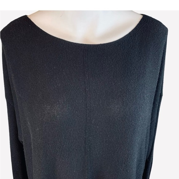 Context Lord & Taylor Soft Black Cashmere Blend Sweater- L - Picture 2 of 13
